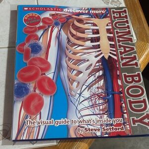 Scholastic Human Body Visual Guide — Blue & Red Cover
